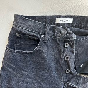 Moussy Vintage Straight Leg High Rise Denim
